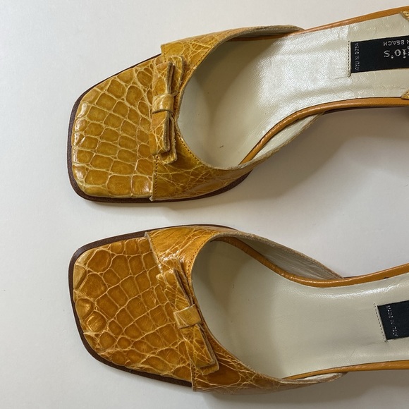 GIORGIO'S of PALM BEACH genuine alligator heels Women’s size 6 - Picture 10 of 10